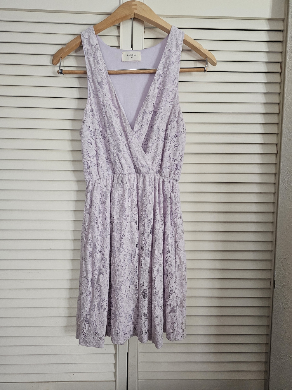 Everly Lavender Lace Mini Dress